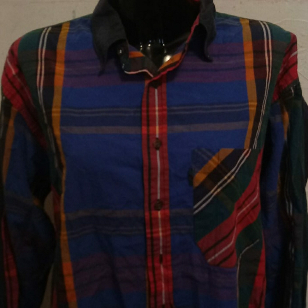 Colours by Alexander Julian Vintage Multicolor Plaid Shirt Men's Large